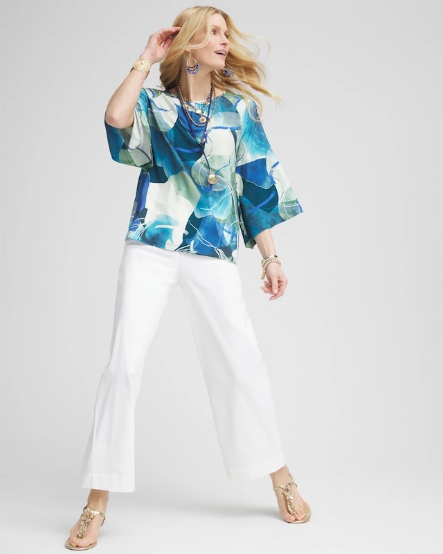 Brigitte Wide-Leg Cropped Pants - image 2